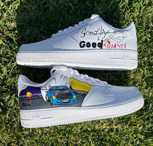 Juice Wrld Painted Custom Air Force 1