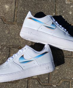 Chrome Effect Swoosh Custom Air Force 1