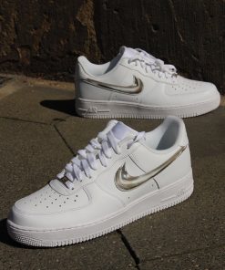 Chrome Swoosh Custom Air Force 1