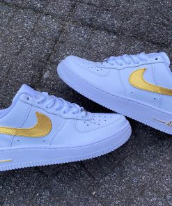 Golden Swoosh Drip Custom Air Force 1