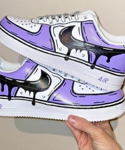 Lilac Cartoon Drip Custom Air Force 1