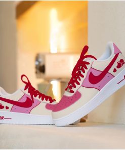 Custom Red Heart Air Force 1