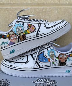 Rick X Morty Custom Air Force 1