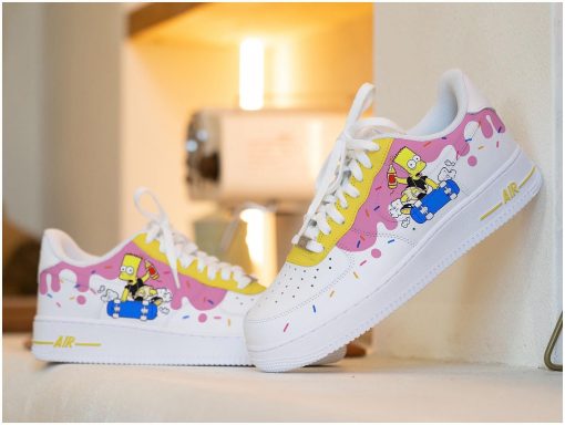 Bart The Simpsons Custom Air Force 1