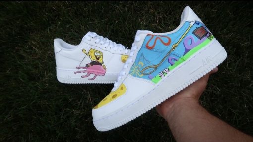 Spongebob Cartoon Custom Air Force 1