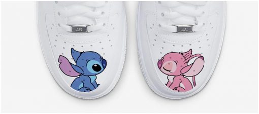 Stitch Couple Custom Air Force 1