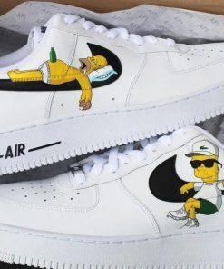 Homer And Bart Custom Air Force 1