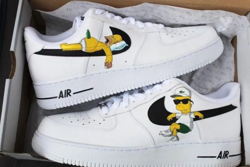 Homer And Bart Custom Air Force 1