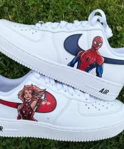 Wanda X Spiderman Custom Air Force 1