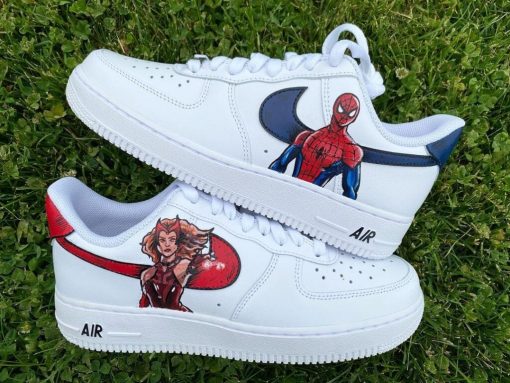 Wanda X Spiderman Custom Air Force 1