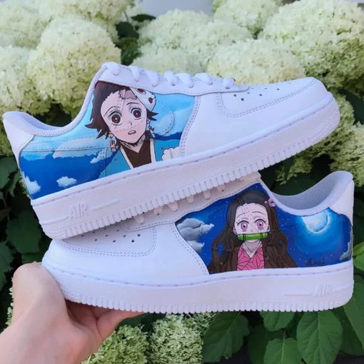 Tanjiro vs Nezuko Custom Air Force 1