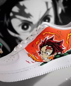 Tanjiro X Rengoku Custom Air Force 1