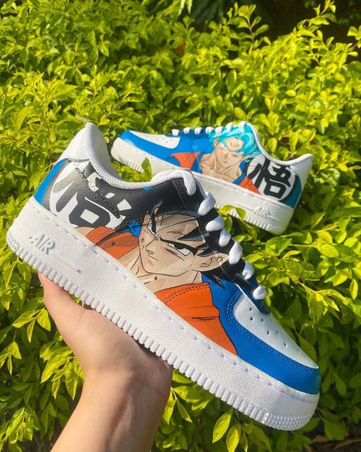 Dragonball Blue Goku Custom Air Force 1