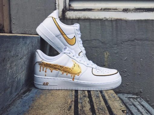 Gold Drip Custom Air Force 1