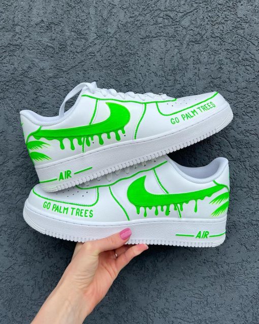 Palm Tree Drip Custom Air Force 1