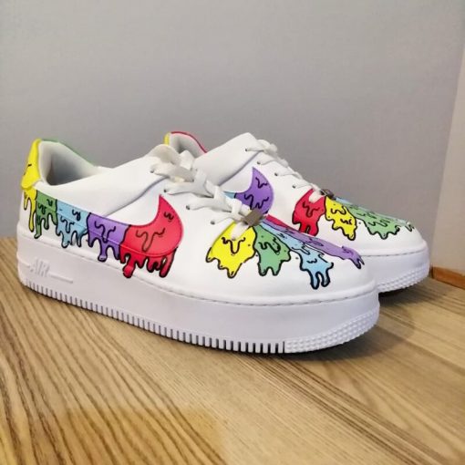 Drippy Rainbow Color Custom Air Force 1