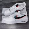 Glitch Hand Painted Custom Air Force 1