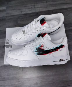 Glitch Hand Painted Custom Air Force 1