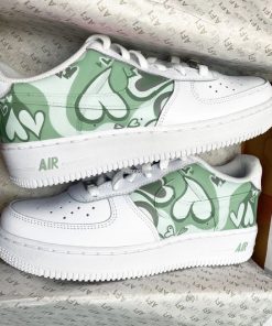 Green Heart Custom Air Force 1