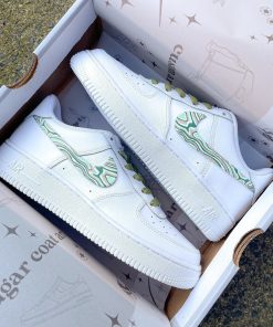 Green Swirl Custom Air Force 1