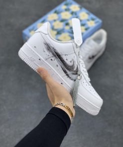 Grey Graffiti Splatter Custom Air Force 1