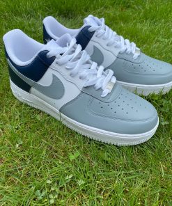 Grey Navy Blue Custom Air Force 1