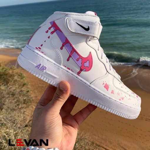 Hot Pink Drip Custom Air Force 1