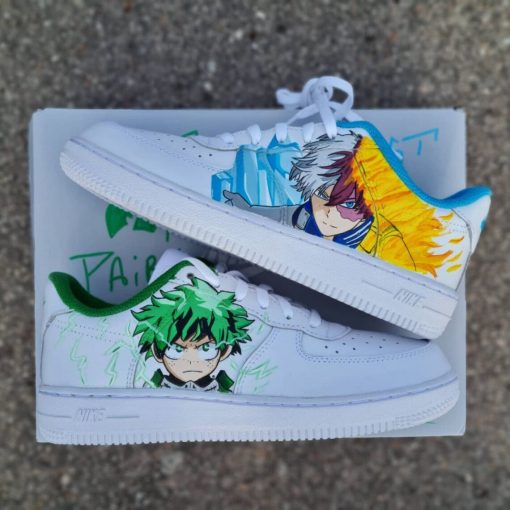 Midorya X Todoroki Custom Air Force 1