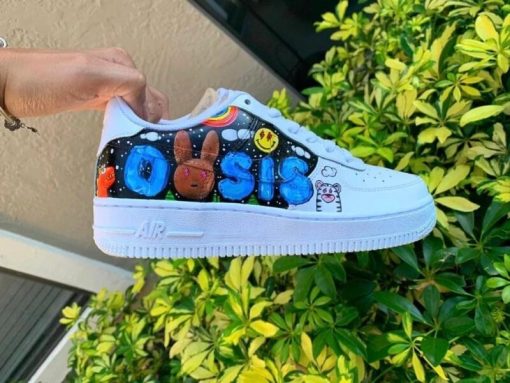 J-Balvin Bad Bunny Custom Air Force 1