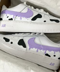 Purple Drip Cow Custom Air Force 1