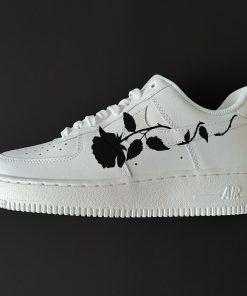 Black Rose Swoosh Custom Air Force 1