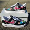 Kaws Rainbow Color Custom Air Force 1, Hand Painted Sneaker, Custom Shoes, Custom Sneaker