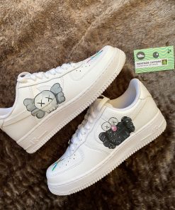 Black Kaws Inspired Custom Air Force 1