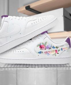 Lavender Multicolored Floral Custom Air Force 1