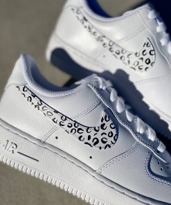 Leopard Swoosh Check Custom Air Force 1