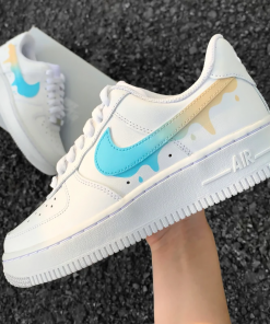 Blue Beige Gradient Custom Air Force 1