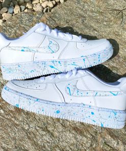 Blue Swoosh Sole Custom Air Force 1