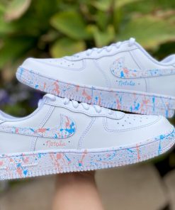 Light Blue Pink Custom Air Force 1