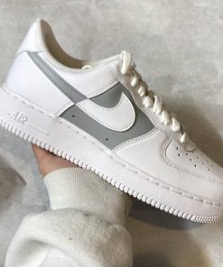 Gray Half Check Custom Air Force 1