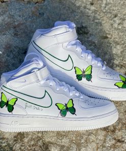 Green Butterfly Custom Air Force 1