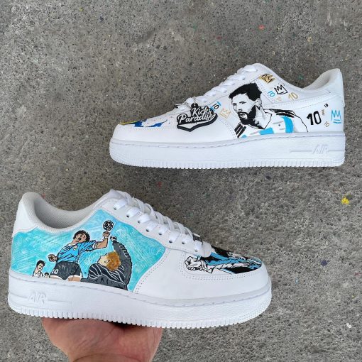 Messi X Maradona Custom Air Force 1