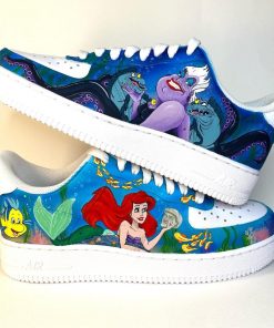 Little Mermaid Disney Custom Air Force 1