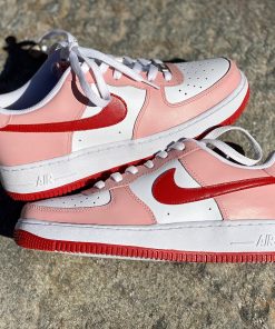 Pink And Red Custom Air Force 1