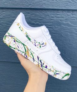 Purple Gold Green Custom Air Force 1