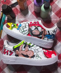 Mario Hand Painted Custom Air Force 1