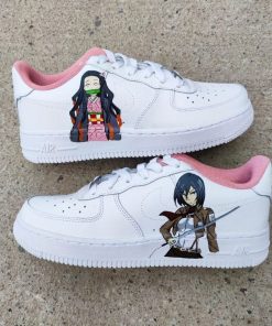 Mikasa X Nezuko Custom Air Force 1