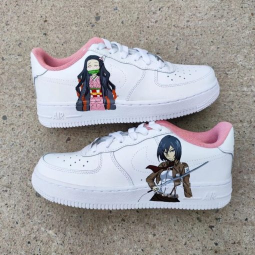 Mikasa X Nezuko Custom Air Force 1