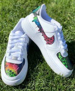 Multicolor Honeycomb Drip Custom Air Force 1