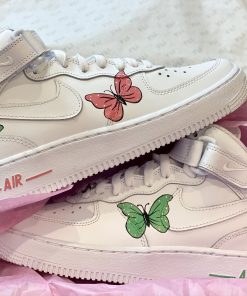 Mint Salmon Butterfly Custom Air Force 1