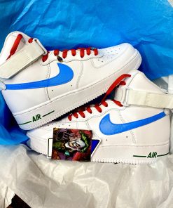 Multicolor Swoosh Check Custom Air Force 1